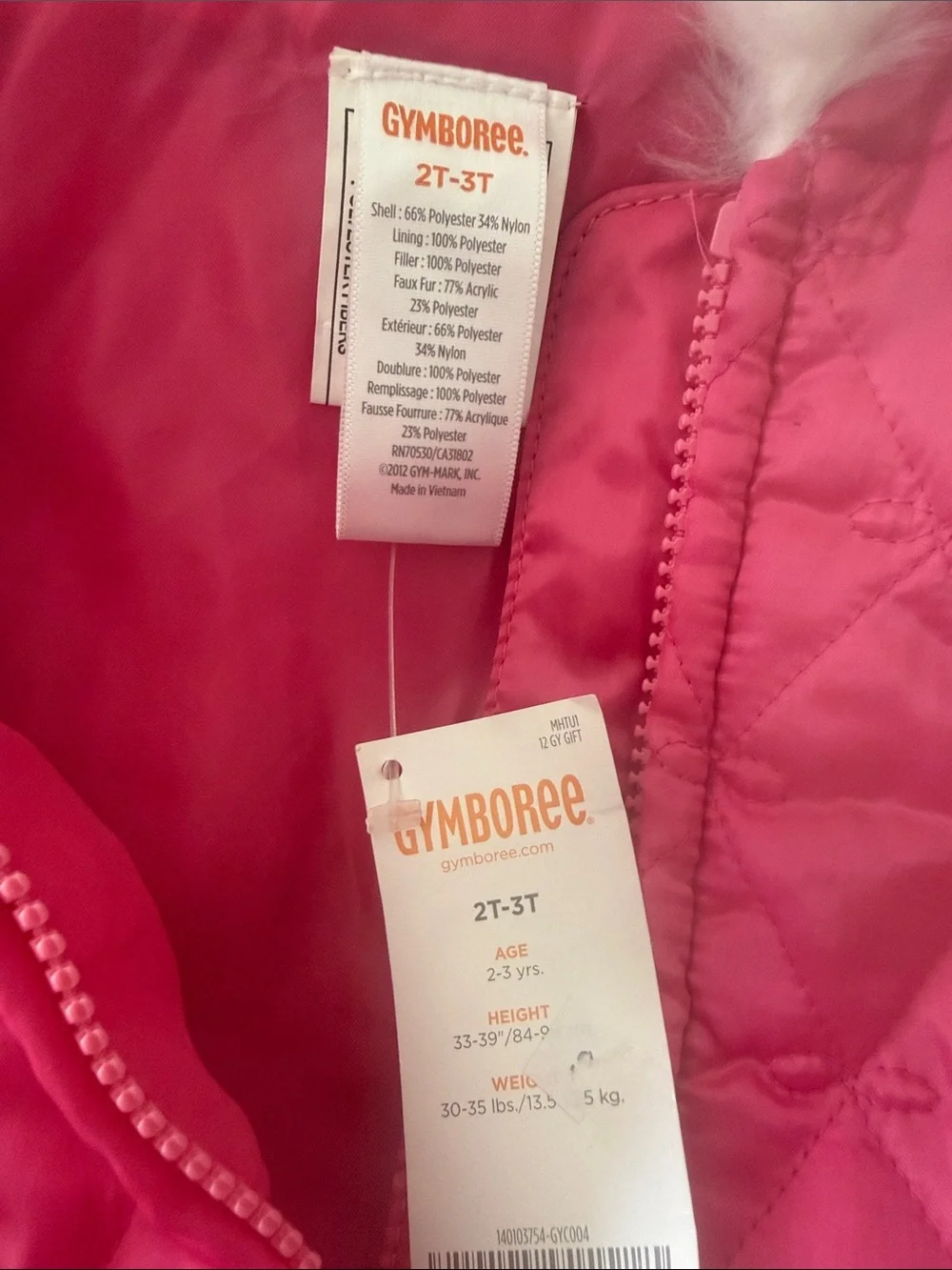 Gymboree quilted puffer